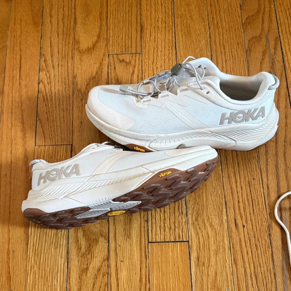 Hoka One One Transport Egg Nog off white cream 7.5 - Picture 3 of 9